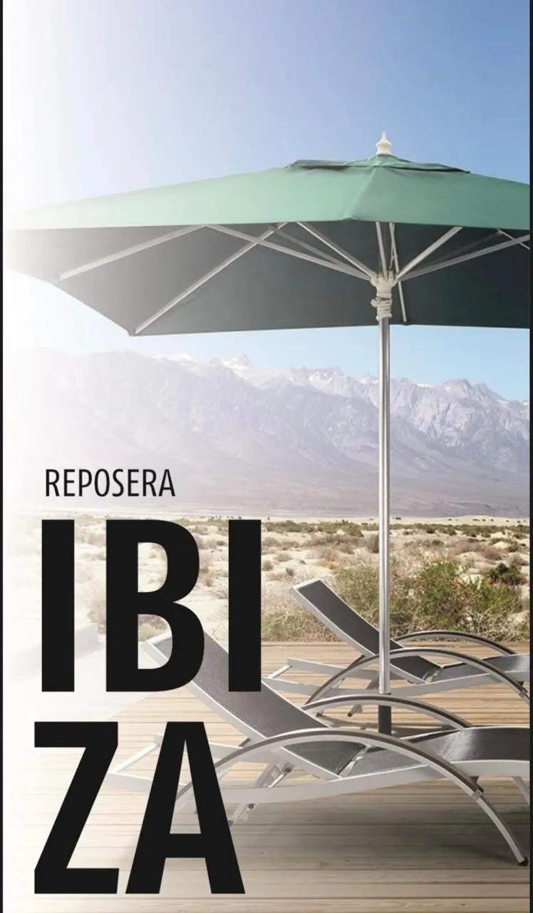 Reposeras de exterior en aluminio